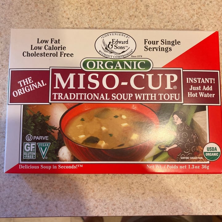 review photo of Edward & Sons Organic Traditional with Tofu Miso-Cup® shared by @jkoman on 26 May 2020 - review
