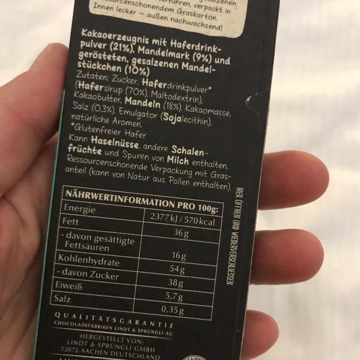 review photo of Lindt Hello Vegan Roasted Salty Almonds shared by @vegvale on 20 Mar 2022 - review