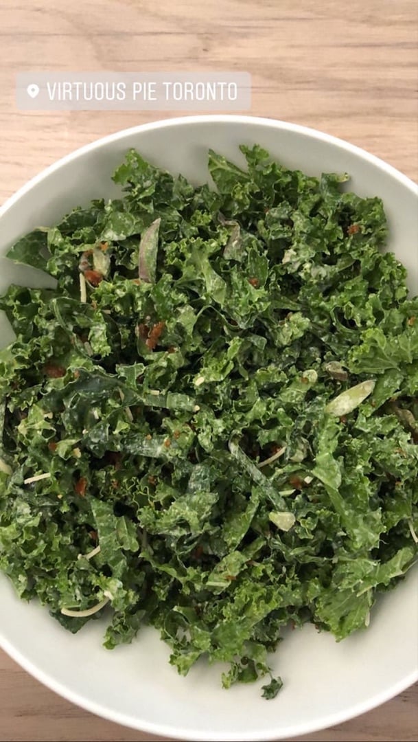 photo of Virtuous Pie Kale Cesar Salad shared by @kaylacoombs on  02 Apr 2020 - review