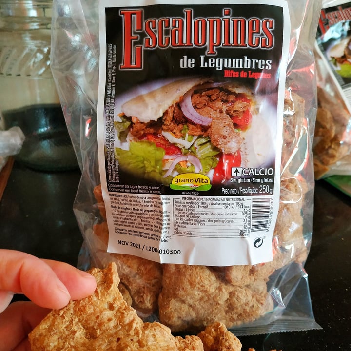 photo of grano Vita Escalopines de legumbres shared by @veganforever72 on  15 Nov 2020 - review