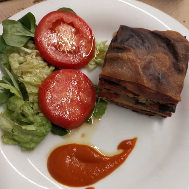 Foto del plato “Pastel de berenjena”