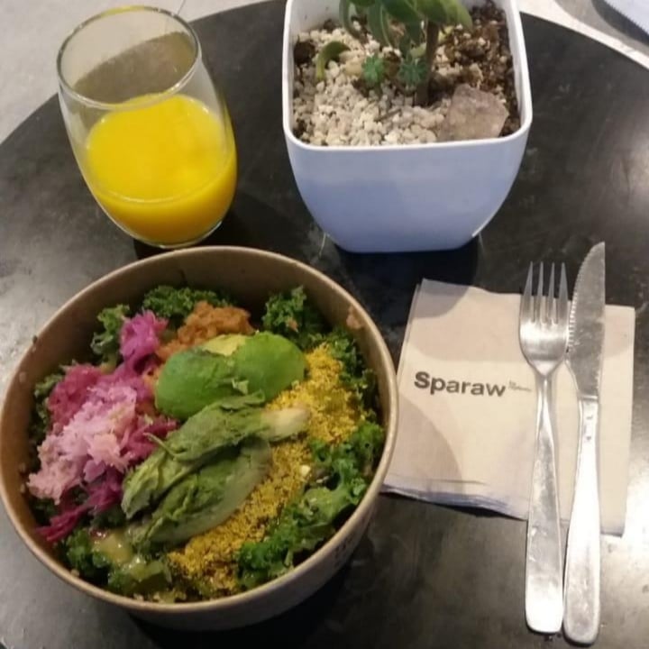 photo of Sparaw Jugos Organicos Macrosalad shared by @veganmamorr on  08 Aug 2020 - review