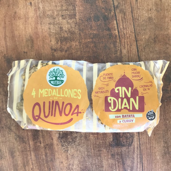 photo of Nutree Medallones de Quinoa sabor Indian con Batata y Curry shared by @martinag on  04 Aug 2021 - review