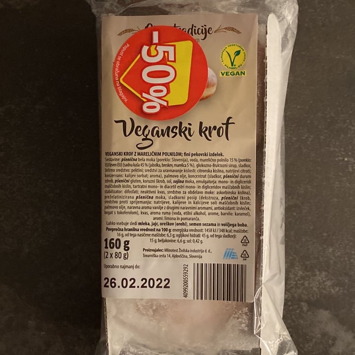 review photo of Mlinotest Vegan Dougnut shared by @nocturna on 02 Mar 2022 - review