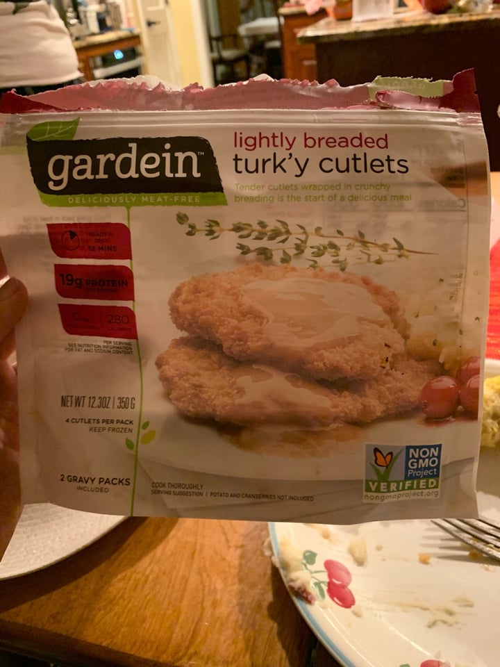 photo of Gardein Lightly Breaded Turky Cutlets shared by @meow on  17 Jul 2019 - review