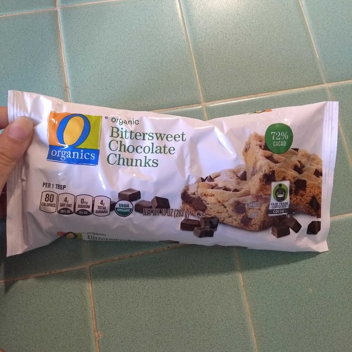 photo of O Organics Organic Bittersweet Chocolate chunks 72% cacao shared by @pinpanpot on  24 Oct 2020 - review