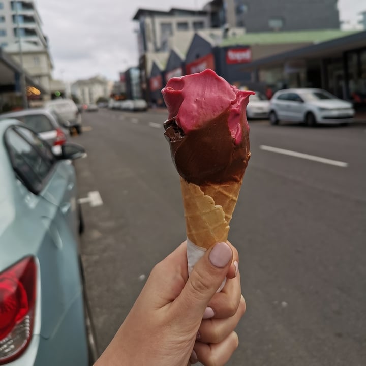 photo of Moro Gelato Chocolate Sorbet and Pomegranate Sorbet shared by @nicolevd on  02 Jul 2020 - review