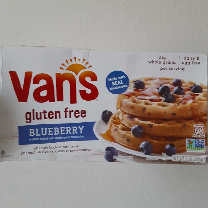 photo of Van’s Foods Gluten Free Blueberry Waffles shared by @gardenfoodie on  25 Jan 2021 - review