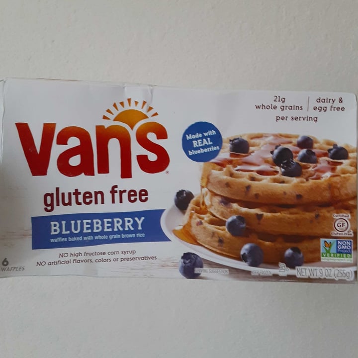 review photo of Van’s Foods Gluten Free Blueberry Waffles shared by @gardenfoodie on 25 Jan 2021 - review