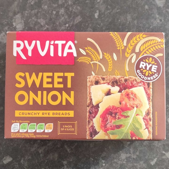 photo of Ryvita Sweet Onion Crunchy Rye Bread shared by @chiara91 on  18 Mar 2022 - review
