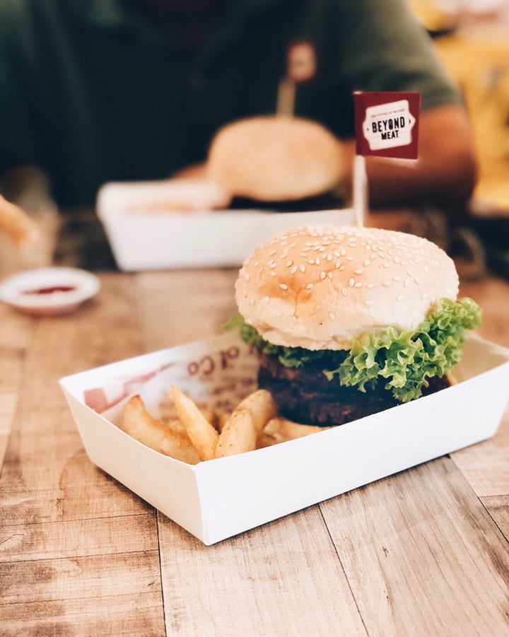 photo of Nature Cafe Spicy Satay Burger (Beyond Burger) shared by @consciouscookieee on  31 Mar 2019 - review
