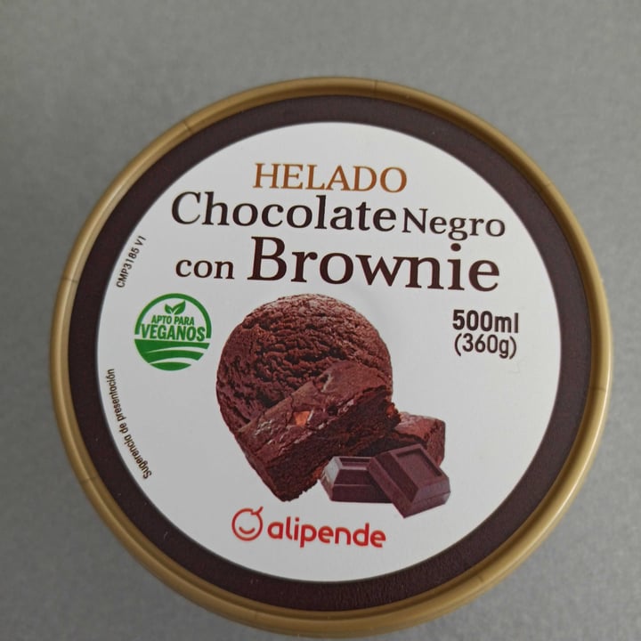 photo of Alipende Helado de chocolate negro con brownie shared by @mswinter on  13 Jun 2020 - review