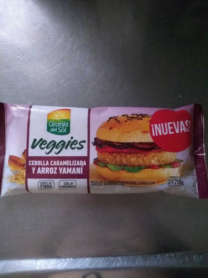 photo of Granja del Sol Medallones de Cebolla Caramelizada y Arroz Yamani shared by @punkdebiblioteka on  05 Apr 2020 - review