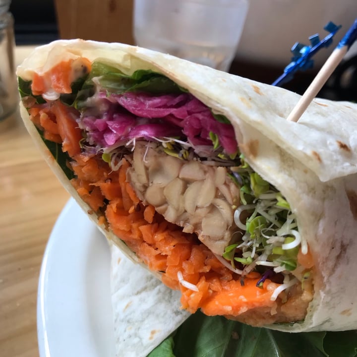 photo of Plant Café & Kitchen Tempeh rainbow wrap shared by @lordsnooks on  01 Aug 2020 - review