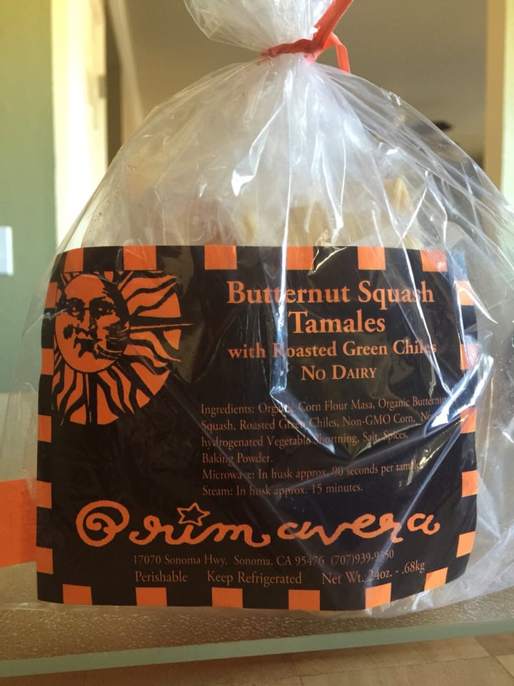 photo of Prim Avera Primavera Dairy Free Tamales shared by @valeriehudson on  11 Jan 2020 - review
