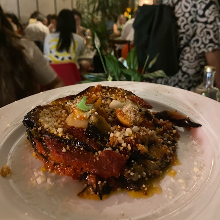 photo of L'OV Osteria Vegetariana Parmigiana di melanzane shared by @vegalila on  24 Sep 2022 - review