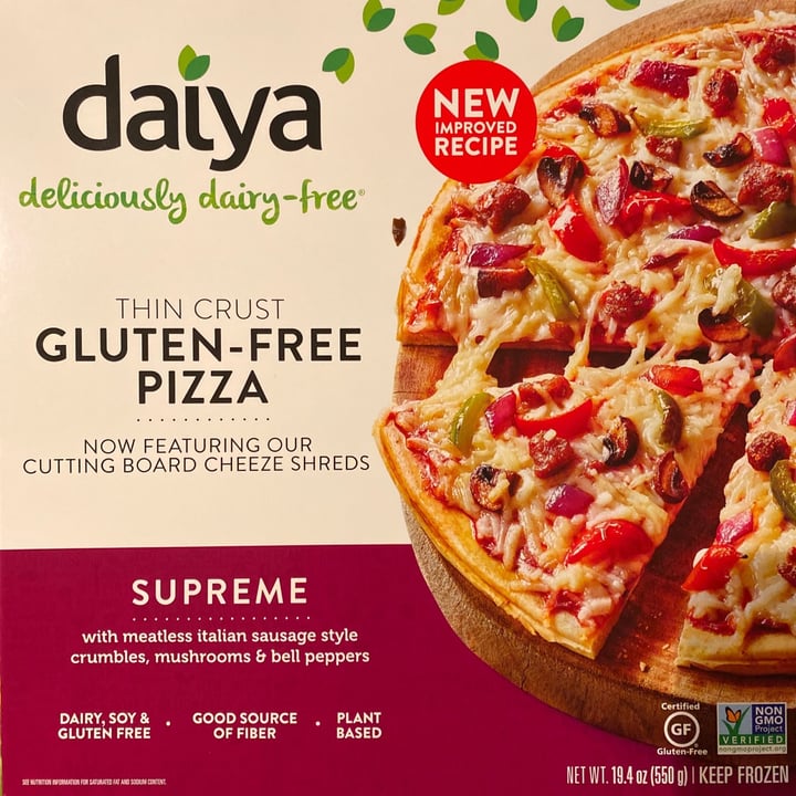 photo of Daiya Supreme Pizza Sausage, Mushrooms & Bell Peppers shared by @kristyahimsa on  17 Dec 2020 - review