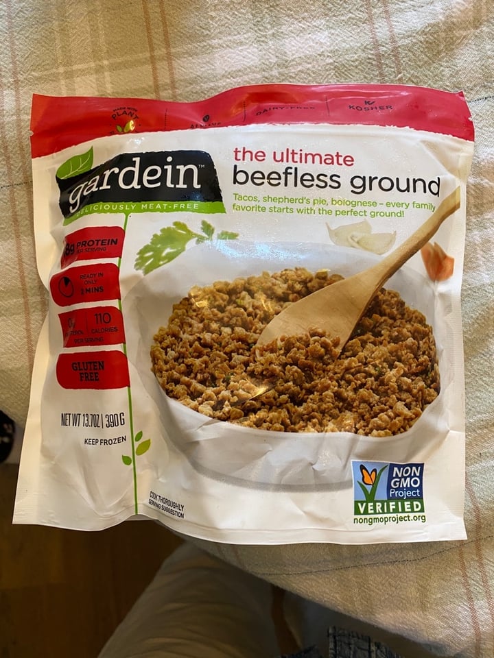 photo of Gardein The Ultimate Beefless Burger shared by @veganevansgrandma on  16 Apr 2020 - review