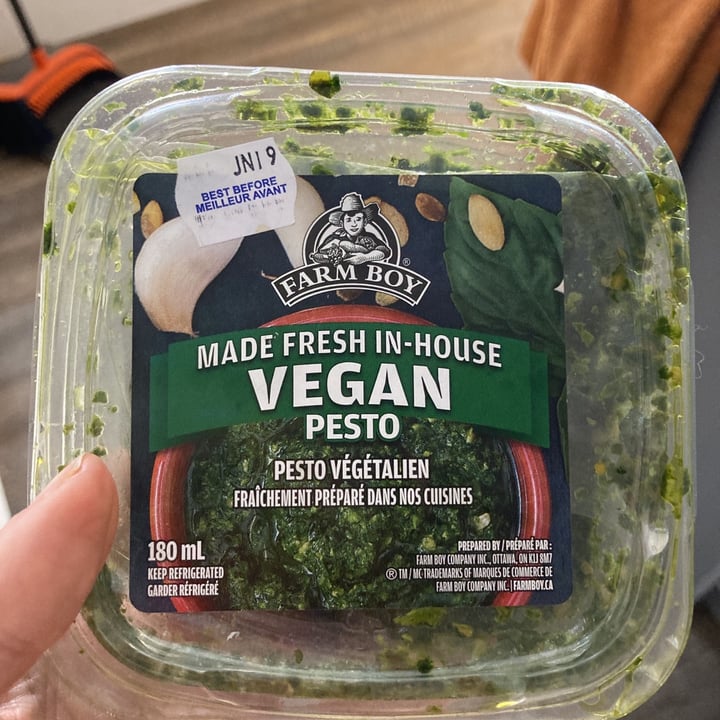 review photo of Farm Boy Vegan Pesto shared by @crstlaltdelete on 17 Jun 2021 - review