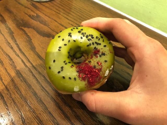 Photo of the dish “Green Teagan and Sara Donut”