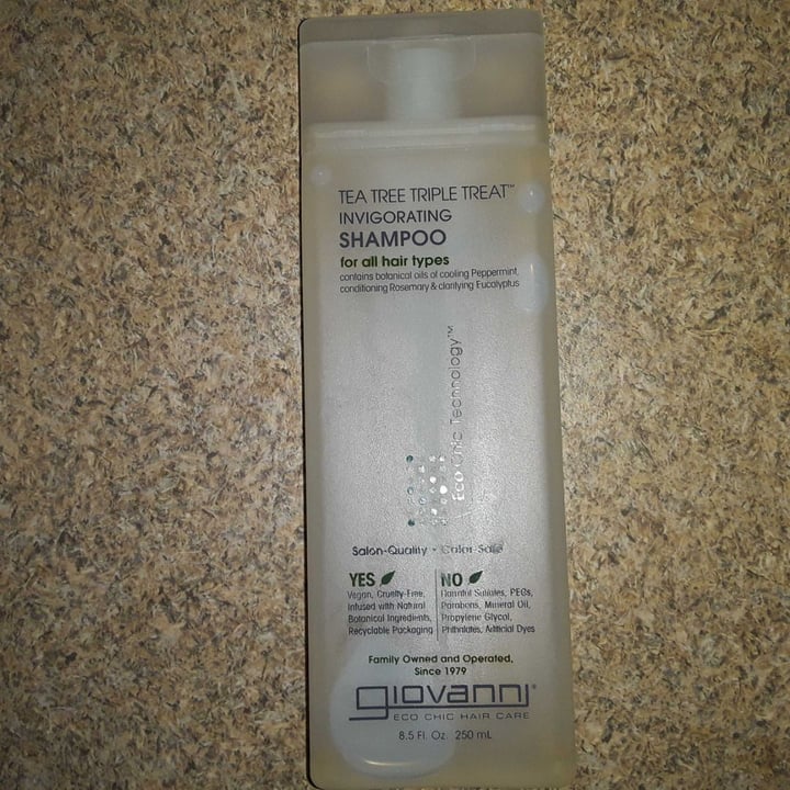 review photo of Giovanni Cosmetics Tea Tree Triple Treat Invigorating Shampoo shared by @jrowe2064 on 21 Feb 2020 - review