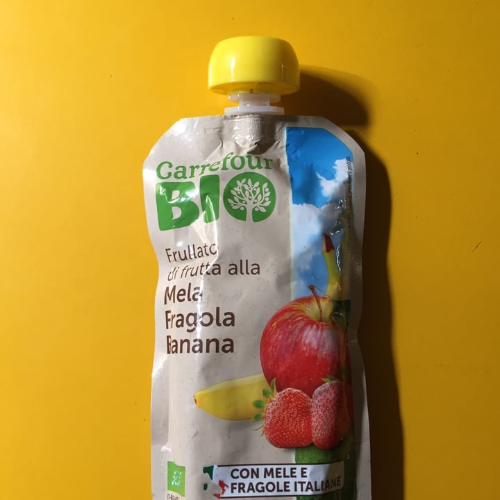 review photo of Carrefour Bio Frullato di frutta alla mela fragola banana shared by @zonafranca99 on 28 Jun 2022 - review