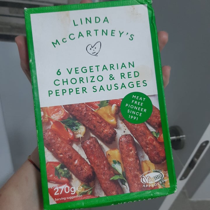 review photo of Linda McCartney's 6 Vegetarian Chorizo & Red Pepper Sausages shared by @miriamnortes on 26 Oct 2022 - review