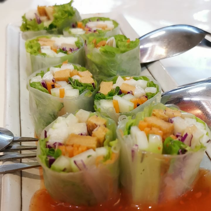 photo of Red Apple Veggie Café Healthy Veggie Spring Roll shared by @ryzahandprints on  03 Jan 2021 - review