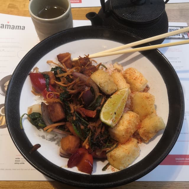 Foto del piatto “shichimi tofu teriyaki kokoro bowl”