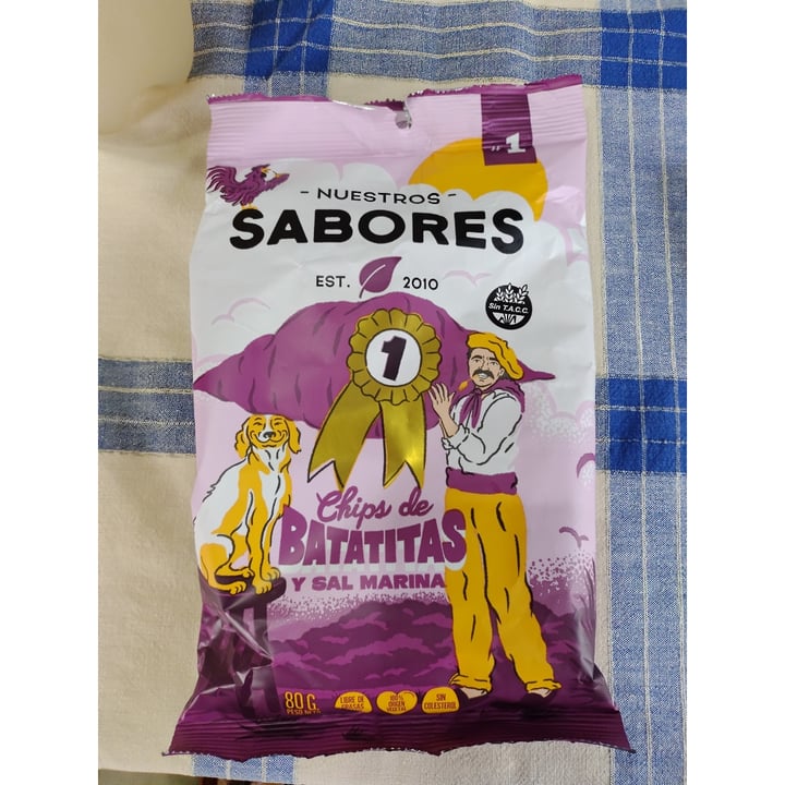 photo of Nuestros Sabores Chips De Batatitas Y Sal Marina shared by @mailenn on  28 Apr 2021 - review