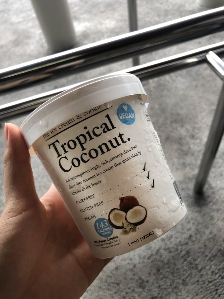 photo of The Ice Cream & Cookie Co Vegan Tropical Coconut Ice Cream shared by @consciouscookieee on  10 Jul 2019 - review