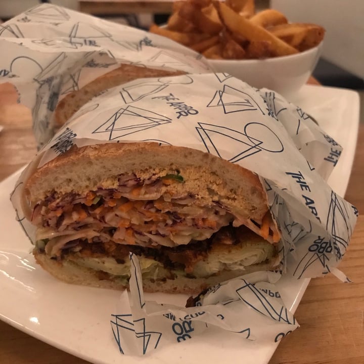 photo of The Arbor Restaurant Fried artichoke sandwich shared by @spearl on  22 Jan 2021 - review