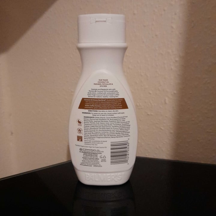photo of Palmer's COCONUT HYDRATE DAILY BODY LOTION shared by @rachaeljones on  11 May 2022 - review