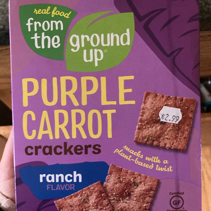 photo of Real Food From The Ground Up Purple carrot crackers Ranch flavor shared by @cleanplateclub on  19 Nov 2021 - review
