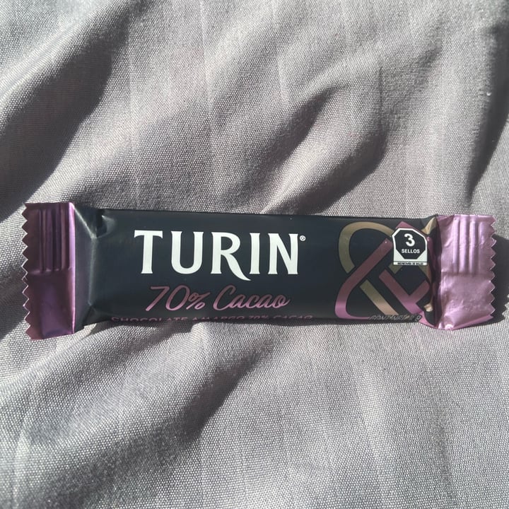 photo of Turin Chocolate 70% Cacao, barra 18g shared by @ilse on  11 Oct 2021 - review