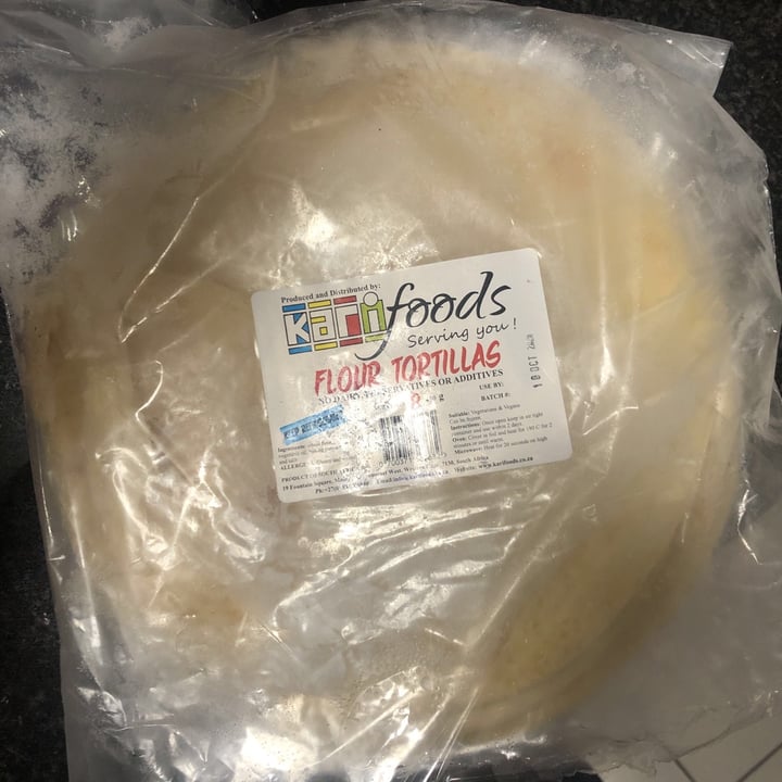 photo of Kari foods Flour Tortillas shared by @brookballard on  06 Oct 2020 - review