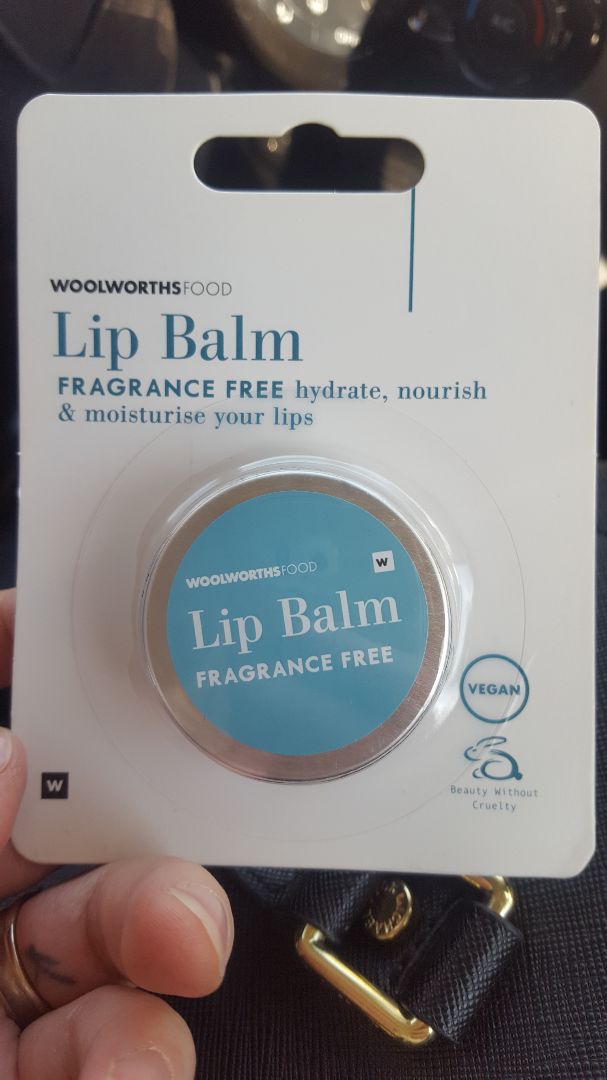 photo of Woolworths Lip Balm Fragrance Free shared by @veganmax on  17 Aug 2019 - review