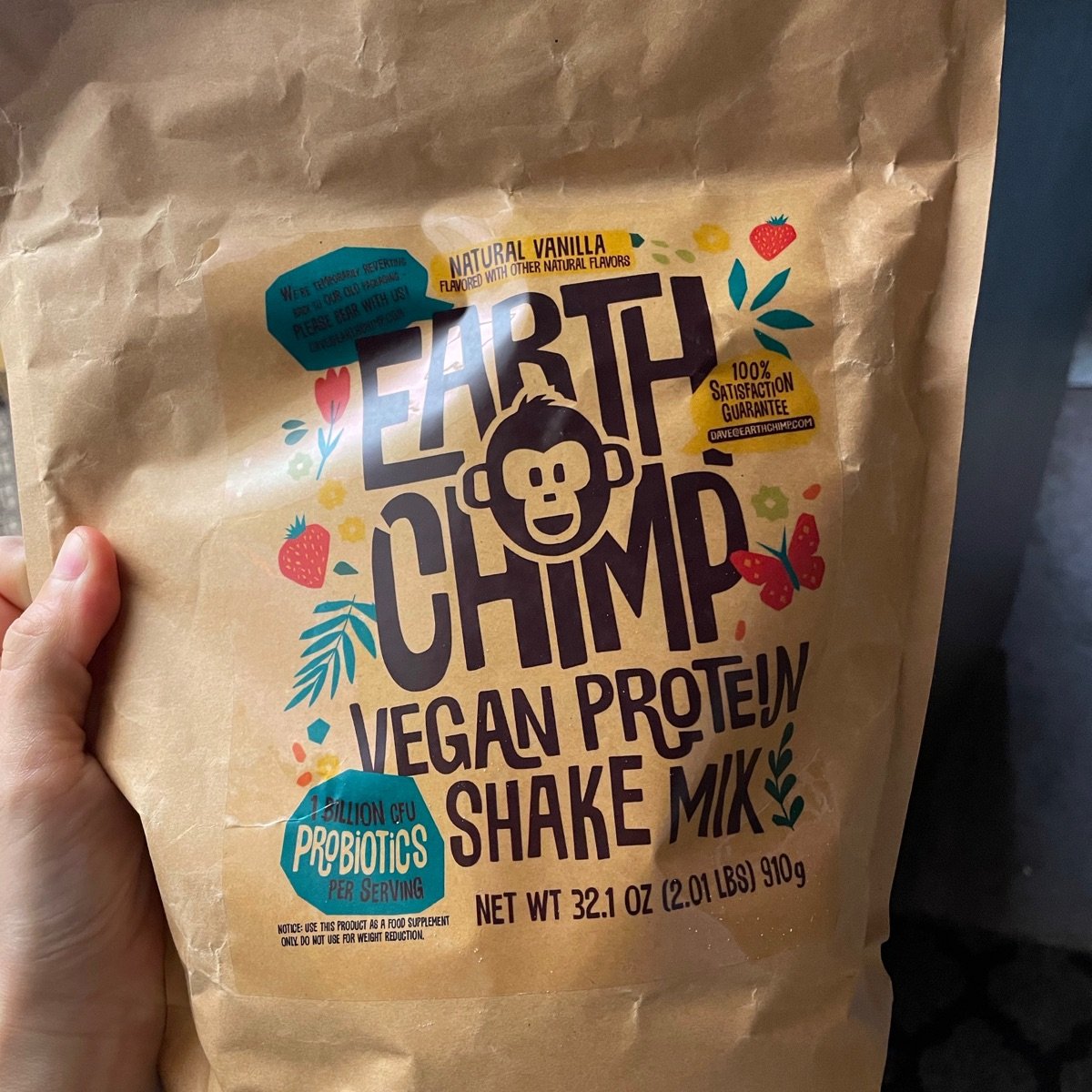 Earth Chimp Vegan Protein Shake Mix Natural Vanilla Reviews abillion