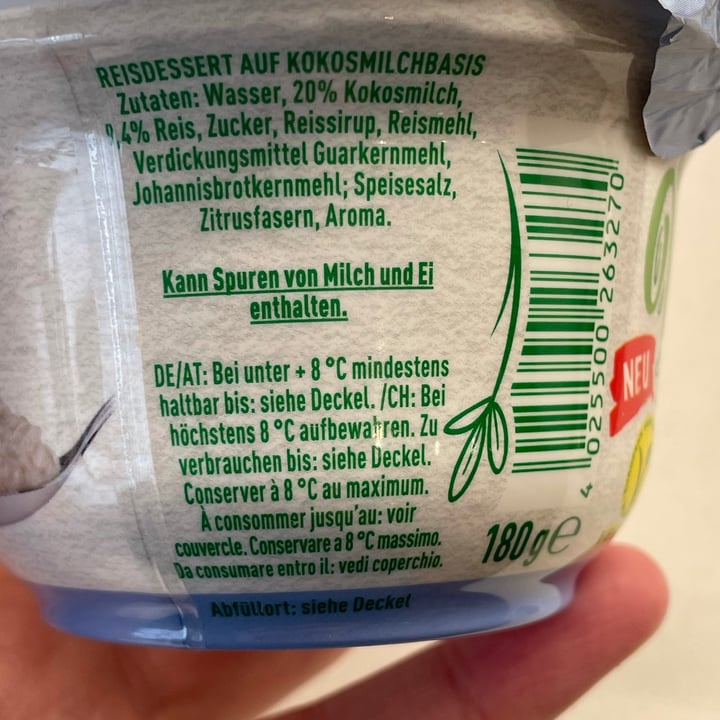 photo of Müller Vegan Reis pur shared by @julyn on  12 Mar 2021 - review