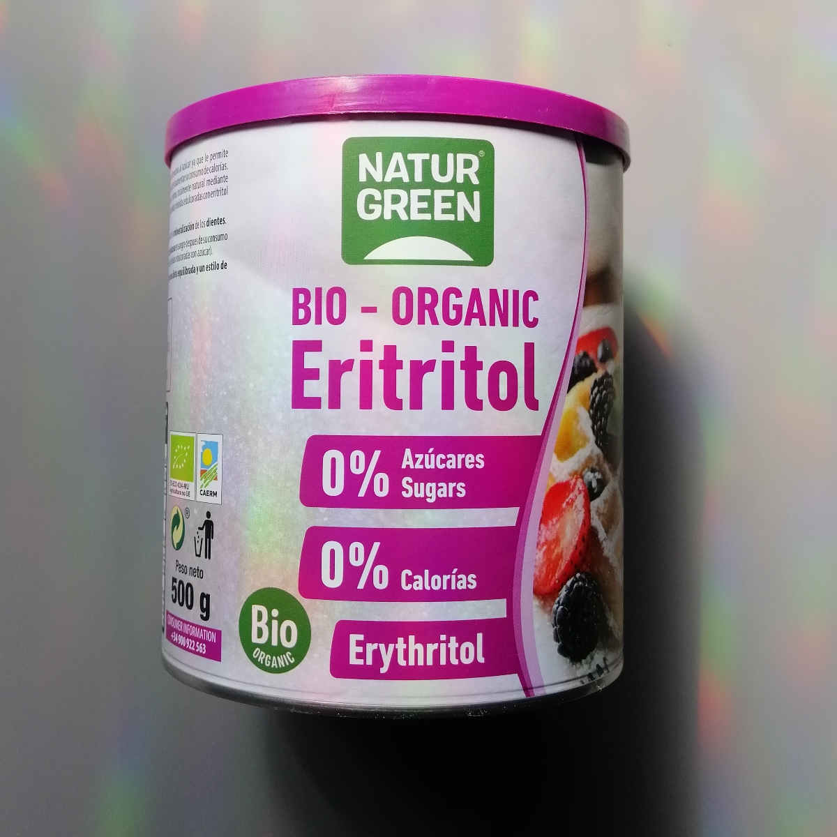NaturGreen - Eritritol Bio, Edulcorante Natural, Orgánico