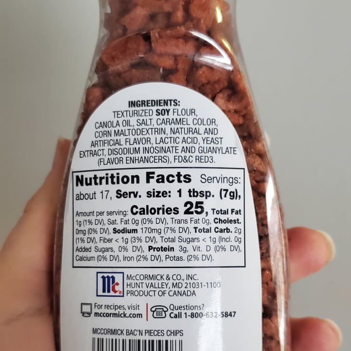 photo of McCormick Bac'n Pieces Bacon Flavoured Bits shared by @lucyfoxx on  15 Feb 2021 - review