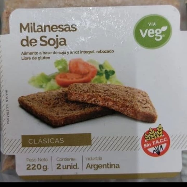 photo of Via Veg Milanesas De Soja shared by @aylubrun on  26 May 2022 - review