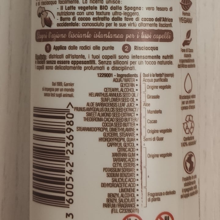 photo of Garnier La Maschera-Latte Cacao Disciplinante shared by @livils on  18 May 2022 - review