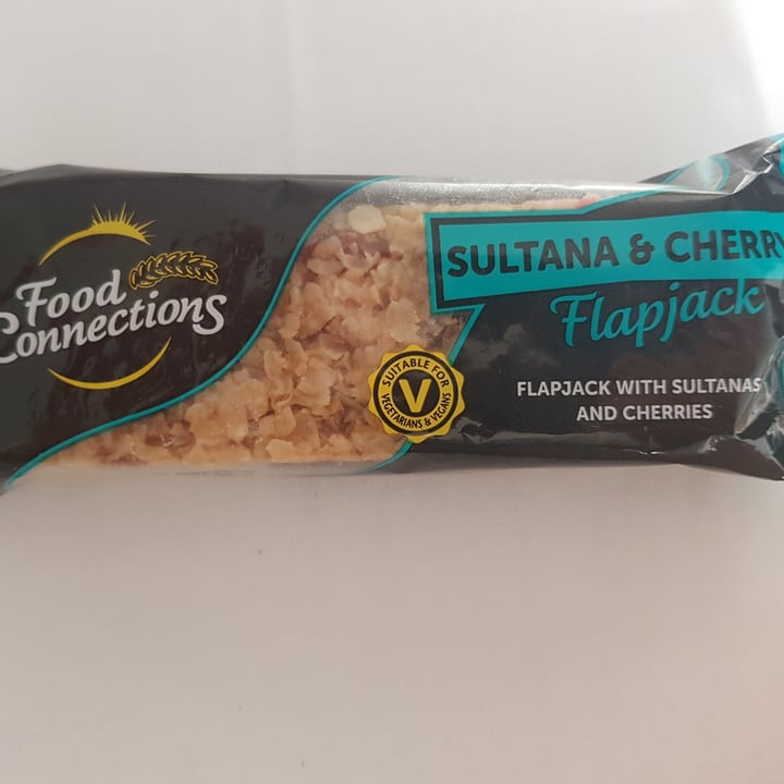 photo of Food Connections Sultana and Cherry Flapjack shared by @vegancybele on  31 Oct 2020 - review