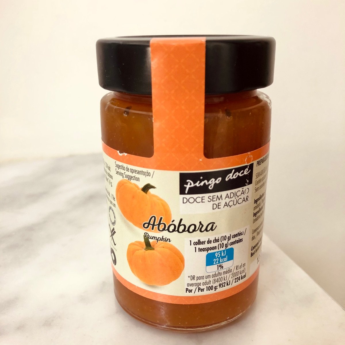 Doce de Abóbora Sem Adição de Açúcar from Pingo doce - Vegan Product ...