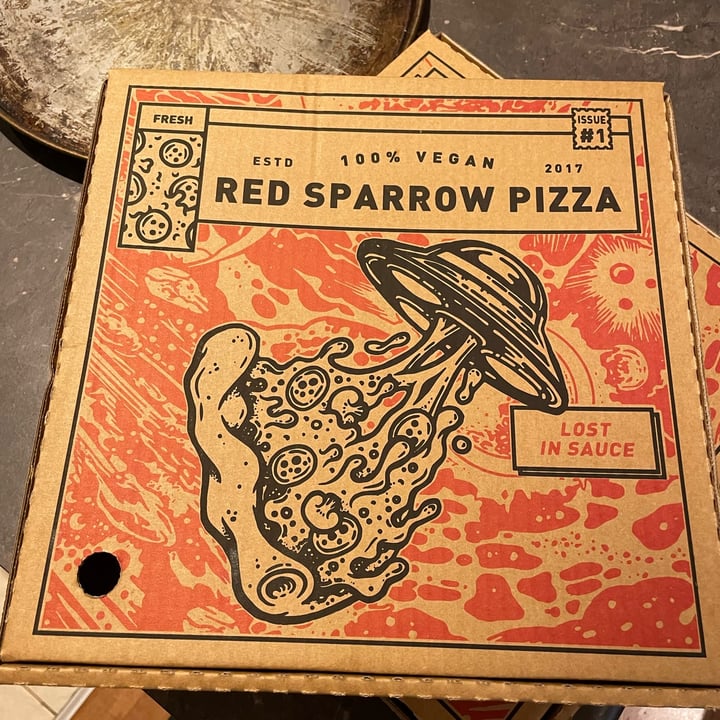 photo of Red Sparrow Pizza Bianca pizza shared by @plantbasedancer on  03 Dec 2021 - review