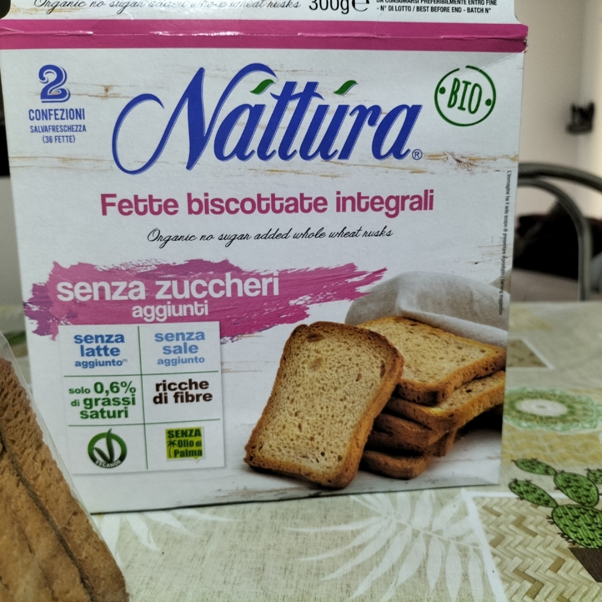 Náttúra Fette biscottate integrali senza zuccheri aggiunti Bio 300 g