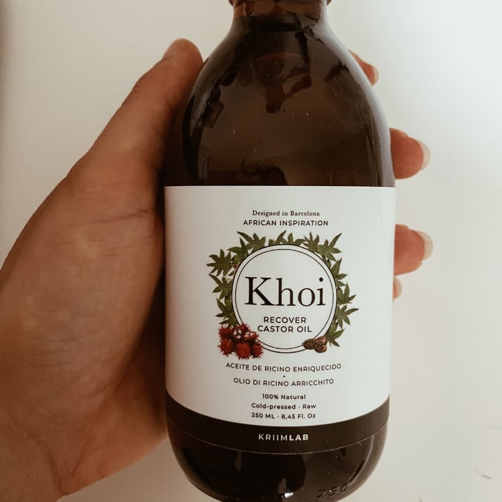 photo of Kriim Aceite De Ricino shared by @theveganavocadito on  27 Oct 2022 - review