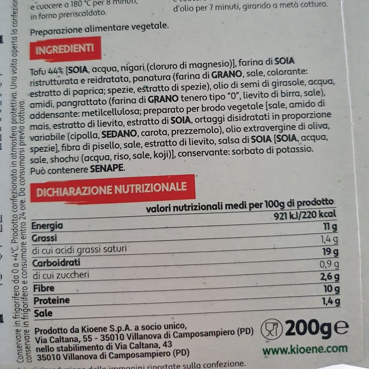 review photo of Kioene Cotoletta vegetale shared by @mattind on 02 Apr 2022 - review