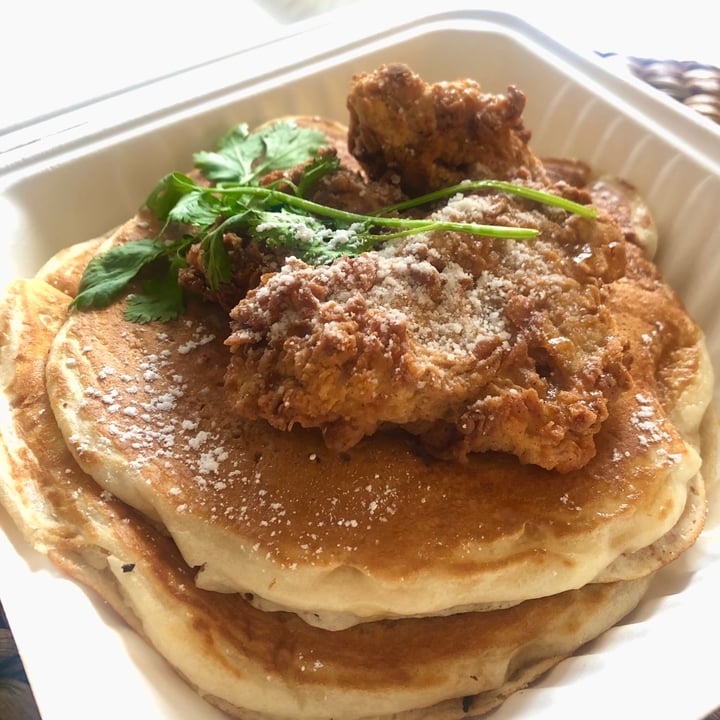 review photo of Fern Cafe and Bakery Vegan pancakes and chickun shared by @somegirl on 18 Sep 2021 - review